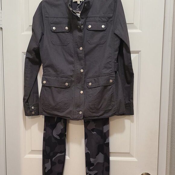 41 Hawthorn Women's Size Small Gray Utility Jacket - Picture 2 of 5